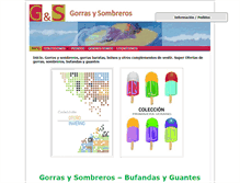 Tablet Screenshot of gorrasysombreros.com